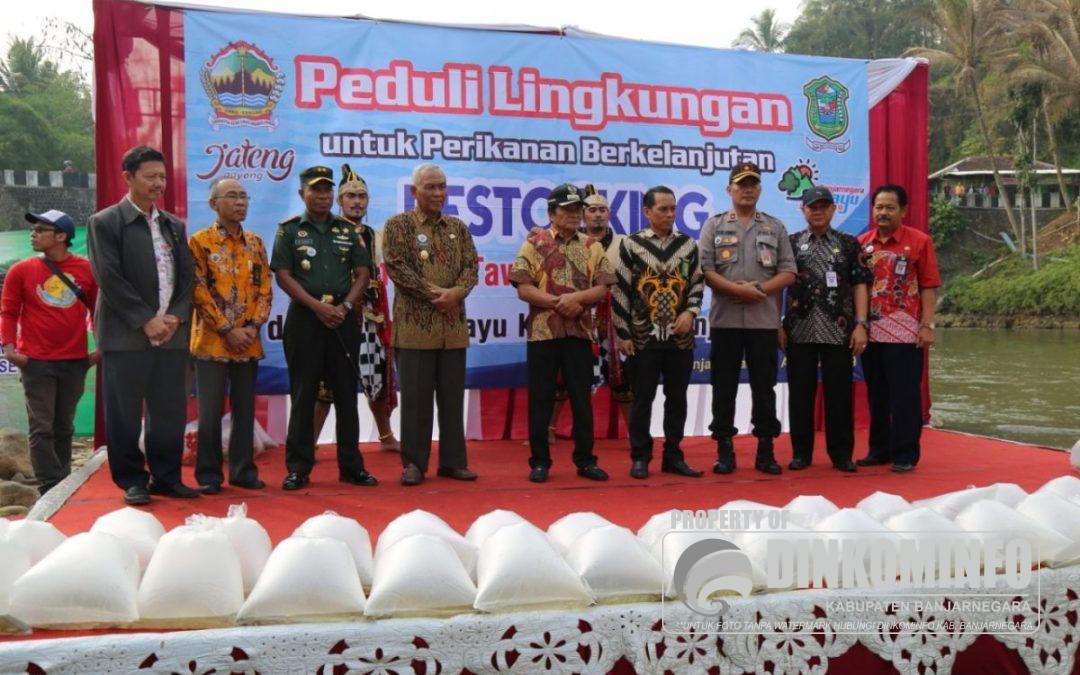 500 Ribu Benih Ikan Disebar di Sungai Serayu