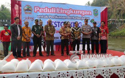 500 Ribu Benih Ikan Disebar di Sungai Serayu