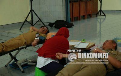 Bupati dan Sekda Ikut Donor Darah HUT ke-48 Korpri