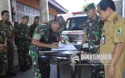 Giliran Kodim dan DPUPR Terima Bantuan Mobil Operasional