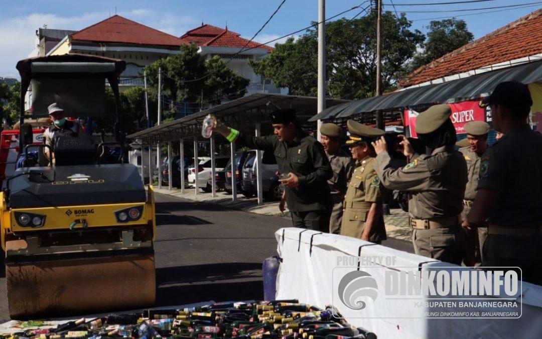 4.281 Botol dan 24 Kaleng Miras Dimusnahkan