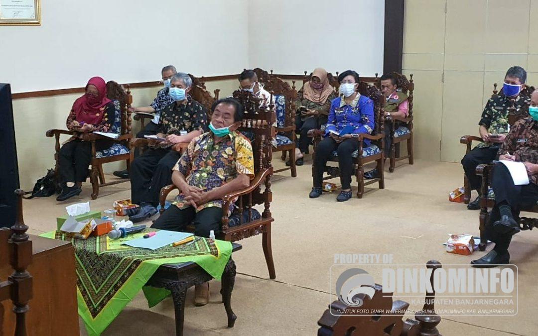 Bupati dan Kepala OPD Ikuti Teleconference Bersama Mendagri