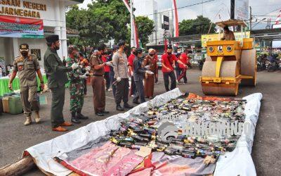 Barang Bukti Hasil Kejahatan Dimusnahkan