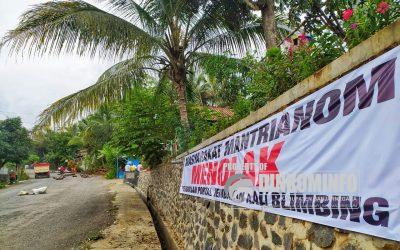 Warga Mantrianom Keukeuh Tolak Pembukaan Portal