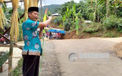 Camat Pandanarum Resmikan Jalan Desa di Dusun Lengsar, Desa Lawen