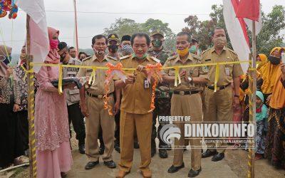 Bupati Resmikan Pembangunan Jalan Usaha Tani Desa Jalatunda