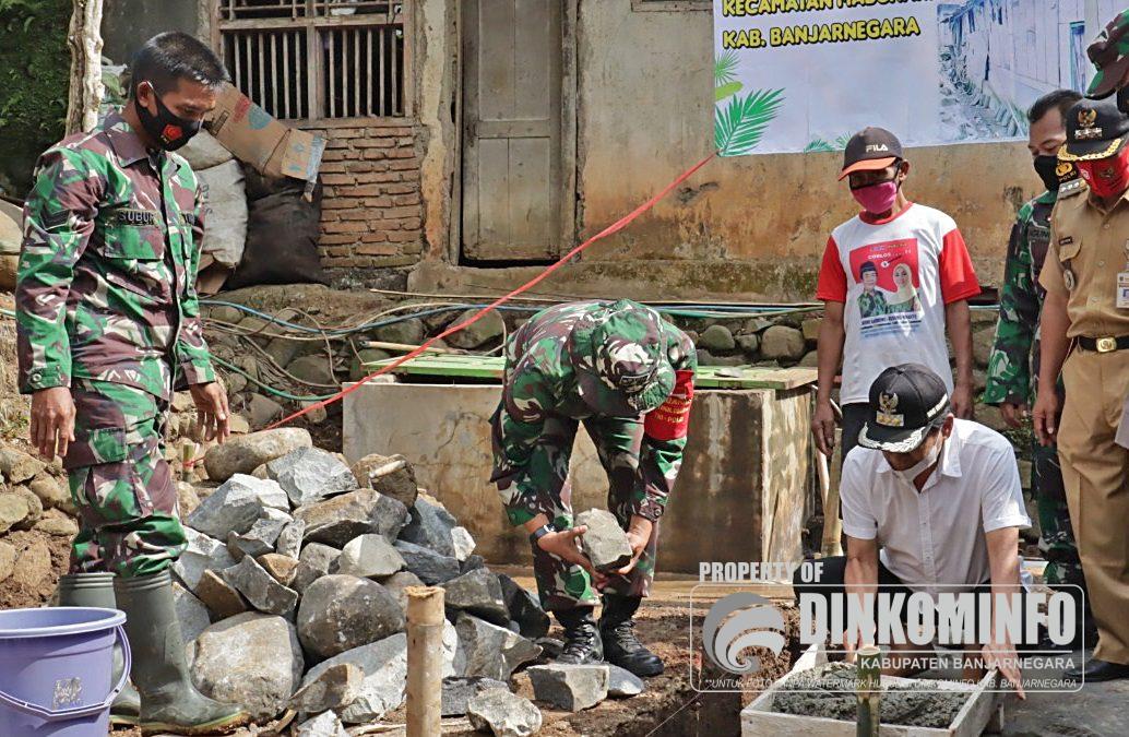Peletakan batu pertama RTLH tandai dimulainya TMMD Sengkuyung Tahap III di Desa Dawuhan Madukara