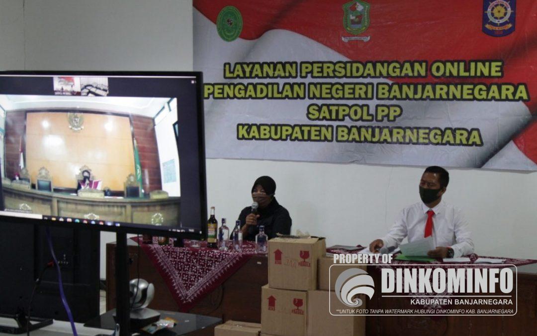 Wanita Penjual Miras Jalani Sidang Online