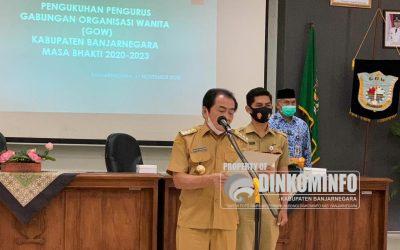 Bupati Lantik Pengurus GOW Banjarnegara Masa Bhakti 2020 – 2023