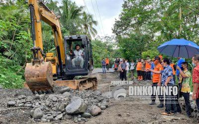Jalan Amblas Bendawuluh Langsung Ditangani Tim Reaksi Cepat