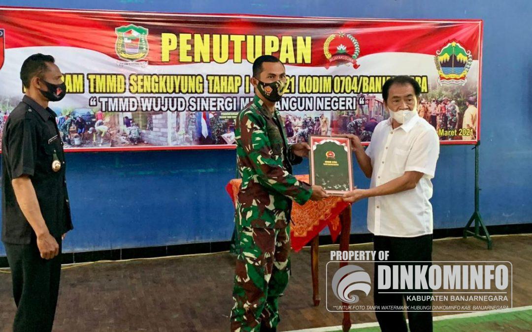 Hasil Pembangunan Program TMMD Sengkuyung Tahap I di Pagentan Diserahkan