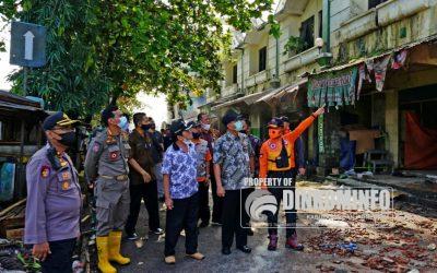 Imbas kebakaran, Pasar Darurat Segera Dibangun Lokasi di Halaman Stadion