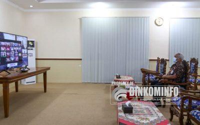 Wakil Bupati saksikan pelantikan 17 Kepala Daerah Kabupaten/Kota di Jawa Tengah secara daring