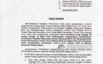 Banjarnegara resmi perpanjang PPKM skala mikro