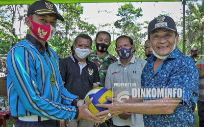 Bupati Buka Turnamen Bola Voli di Paseh, Olah Raga Banjarnegara Semakin Menggeliat