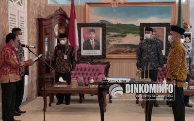 Bupati Lantik Direktur Perusda Pertambangan