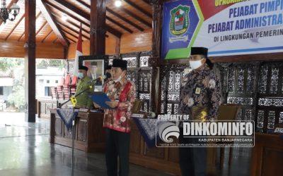 Bupati Lantik 28 Pejabat, Posisi Dua Asisten Terisi
