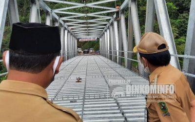 Pembesian Jembatan Plipiran Hampir Kelar, Selanjutnya Menunggu Proses Pengaspalan