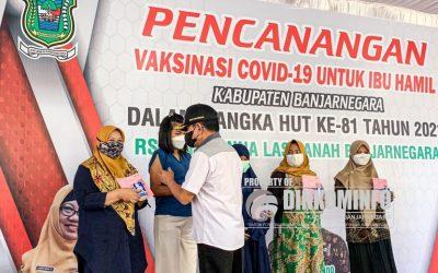 Bupati Launching Vaksin untuk Bumil di RSUD Hj Anna Lasmanah Banjarnegara