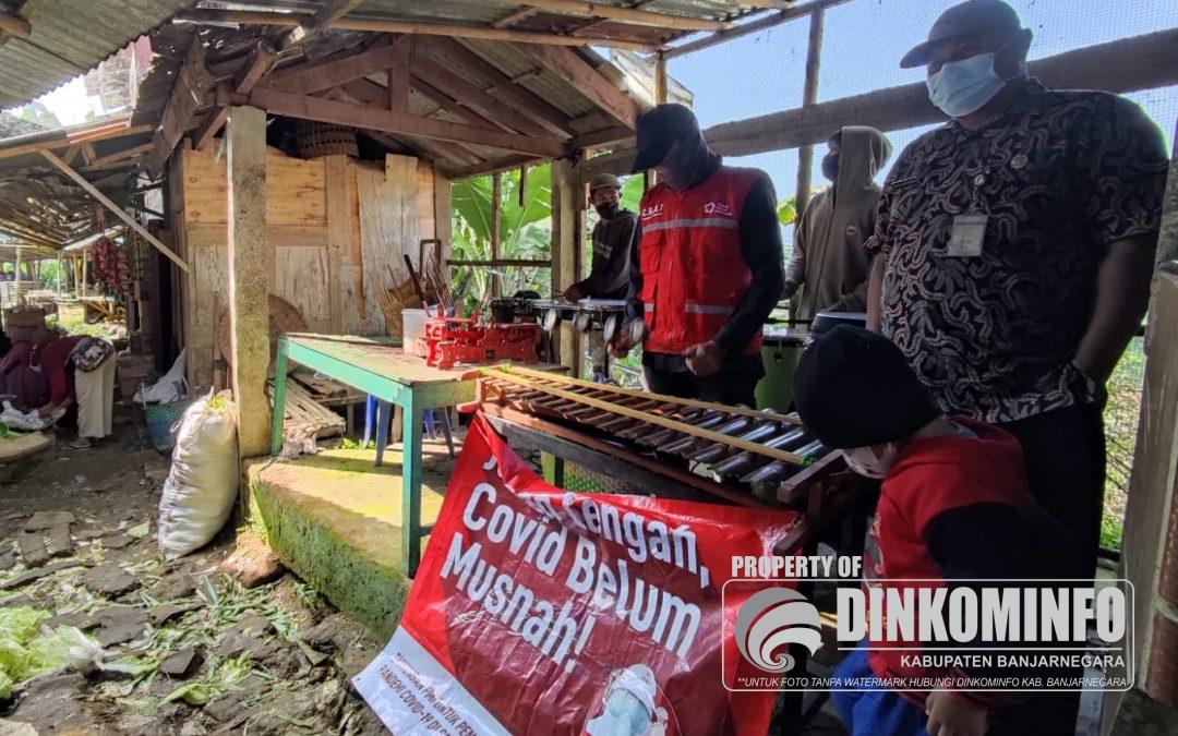 SIBAT Sokaraja Sosialisasikan Prokes dengan Kesenian Tek Tek