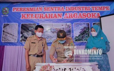 Sekda Indarto Resmikan Sentra Idustri Tempe di Argasoka