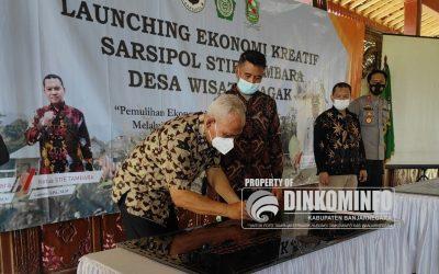 Plh Bupati sambut baik Launching Ekonomi Kreatif Sarsipol STIE Tambara Desa Wisata Pagak