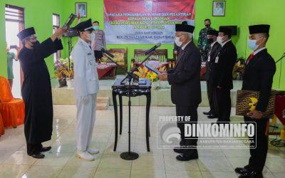 Lantik Kades Antar Waktu Desa Sawangan, Plh Bupati: Jalankan Amanah Sepenuh Hati