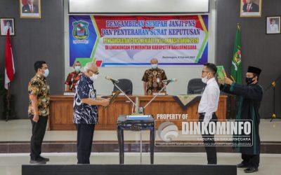 Ambil Sumpah 375 CPNS Menjadi PNS, Plh Bupati Banjarnegara: Jaga Martabat Korps Aparatur Pemerintah