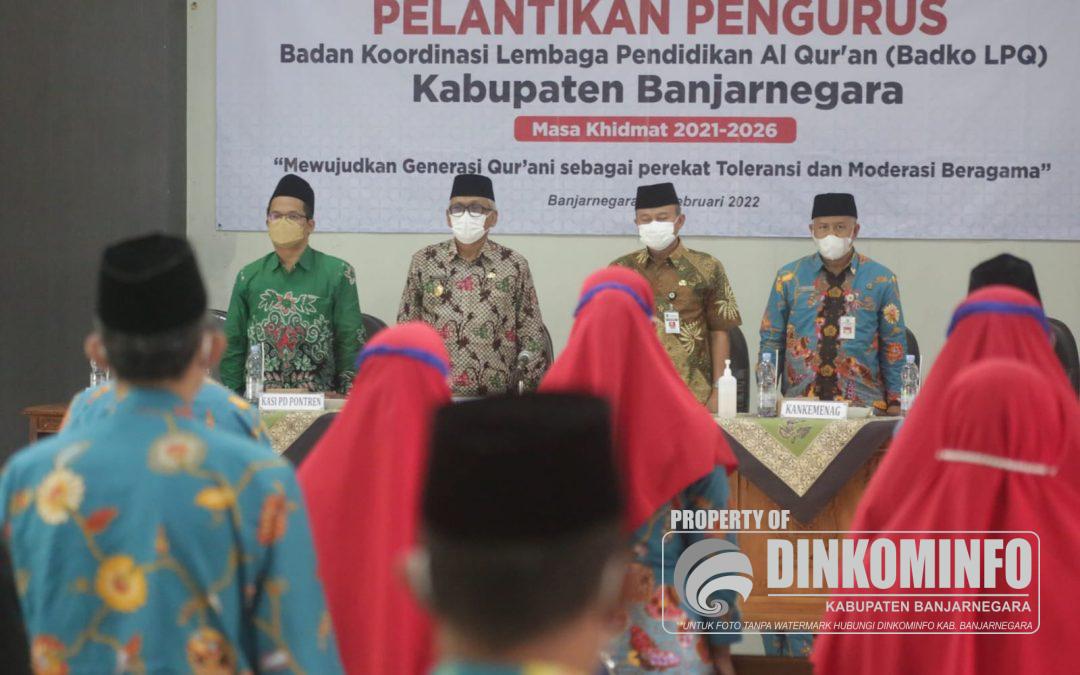 Lantik Badko LPQ, Plh Bupati : Pendidikan Al Quran Jadi Modal Membangun Manusia