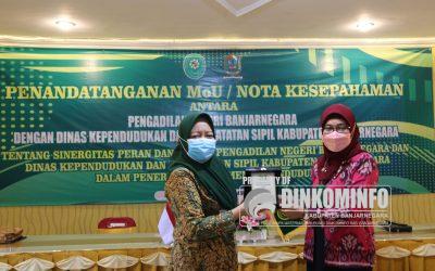 PN – Dindukcapil Banjarnegara Jalin MoU Peningkatan Pelayananan Penerbitan Dokumen Kependudukan