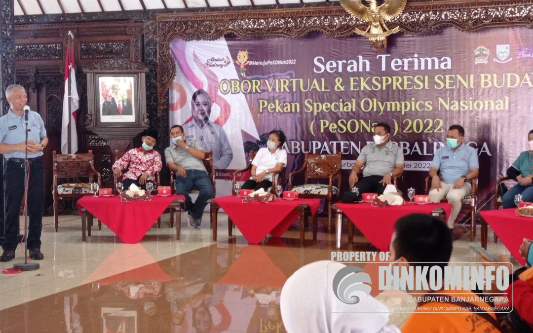 Kirab Obor PeSONas Dilepas menuju Purbalingga