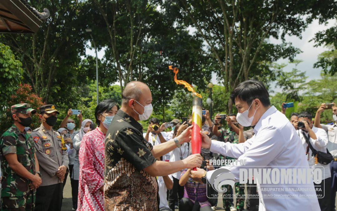 Kirab Obor Virtual dan Ekspresi Seni Budaya PeSONas 2022 Tiba di Banjarnegara