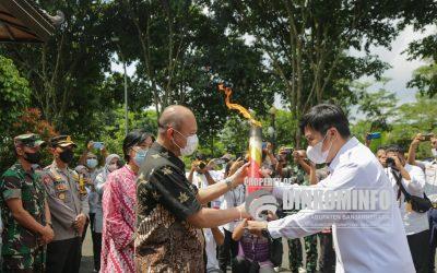 Kirab Obor Virtual dan Ekspresi Seni Budaya PeSONas 2022 Tiba di Banjarnegara