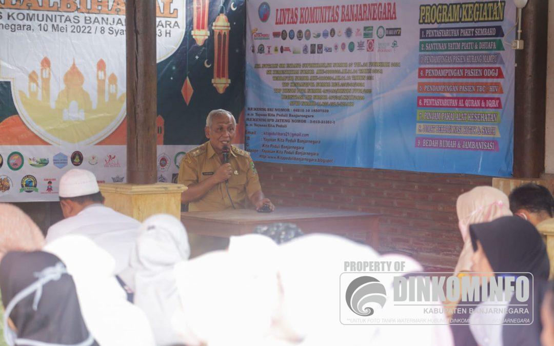 Hadiri Halal Bi Halal, Plh Bupati Apresiasi Sepak Terjang Lintas Komunitas Kita Peduli Banjarnegara