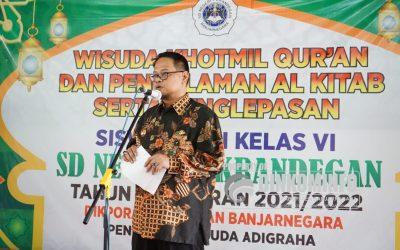 Pj Bupati Banjarnegara Hadiri Wisuda Khotmil Quran dan Pendalaman Al Kitab Siswa Gansabara