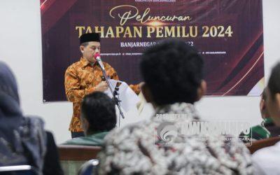 Gelar Nobar Peluncuran Tahapan Pemilu 2024, KPU Banjarnegara Ingin Bangun Sinergitas