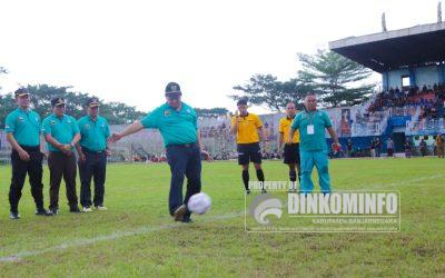 Kick Off Pj Bupati Tandai Bergulirnya Piala Kasad Liga Santri PSSI 2022