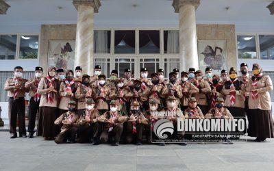 Sekda Melepas kontingen Pramuka Kwarcab Banjarnegara