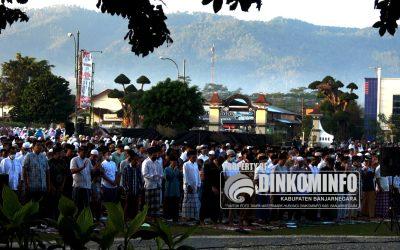 Khidmat, Salat Idul Adha 1443 H di Alun-alun Banjarnegara