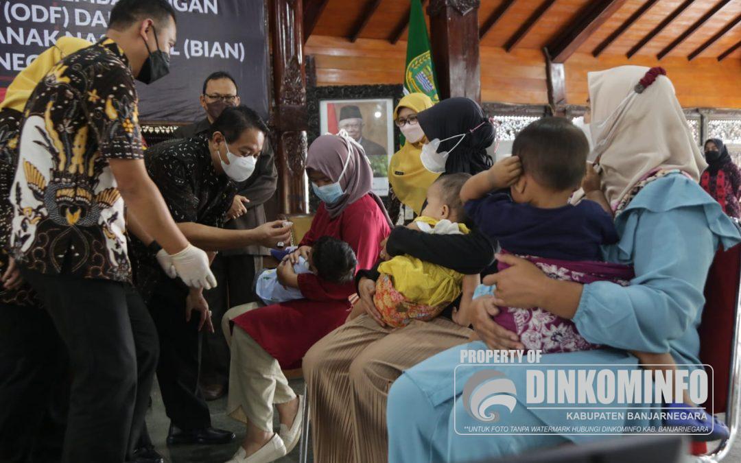 Tingkatkan Cakupan Imunisasi Pada Anak, Pj Bupati Banjarnegara Canangkan BIAN