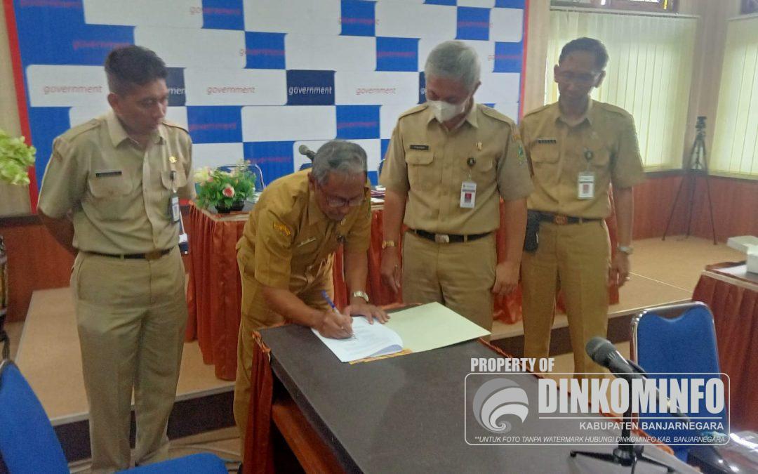 Perkuat Satu Data Indonesia, Dinkominfo Tanda Tangani Kesepakatan Forum Satu Data Indonesia untuk Kabupaten Banjarnegara