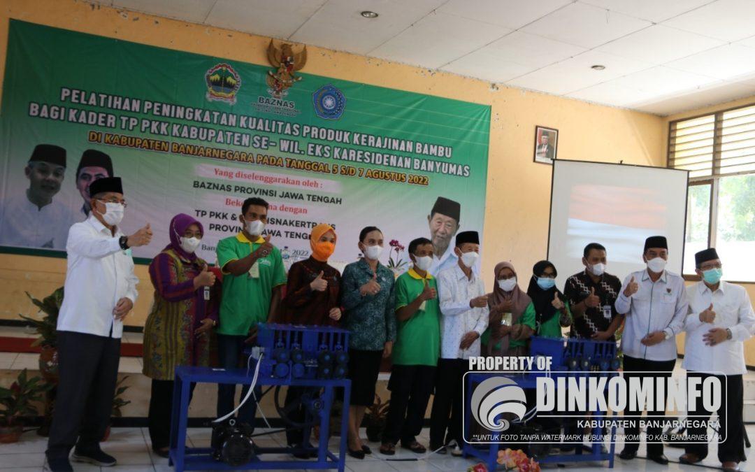 Ketua TP PKK Hadiri Pembukaan Pelatihan Peningkatan Kualitas Produk Kerajinan Bambu Bagi Kader PKK Se- Eks Karesidenan Banyumas
