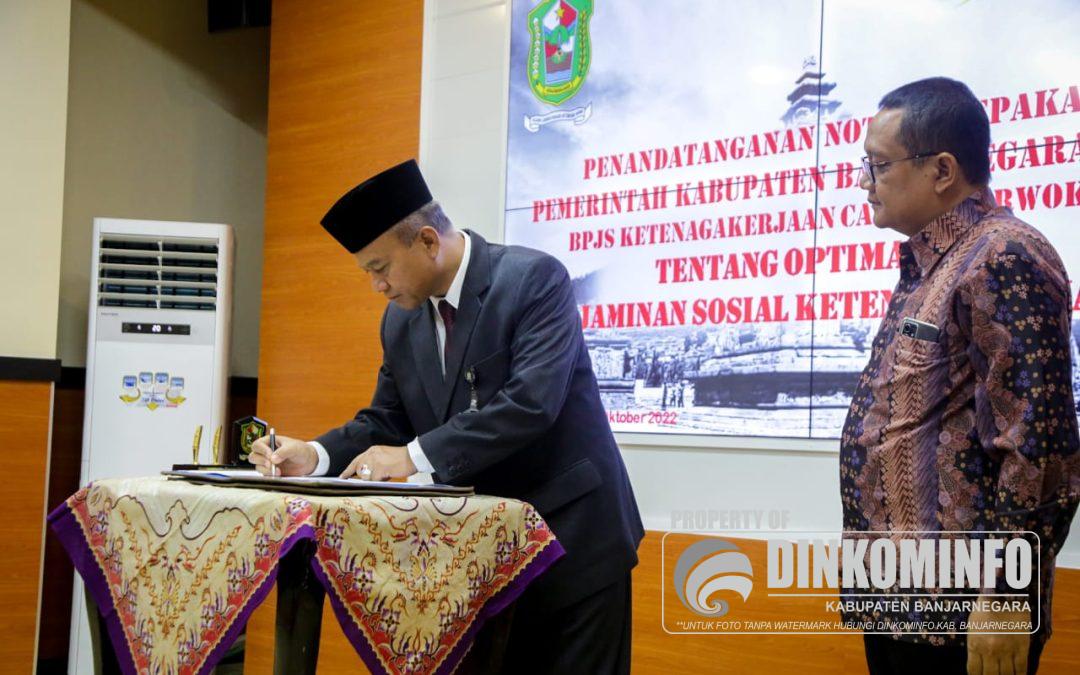 Lindungi Pegawai Non ASN, Pemkab Banjarnegara Gandeng BPJS Ketenagakerjaan