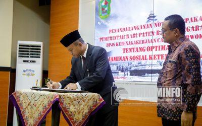 Lindungi Pegawai Non ASN, Pemkab Banjarnegara Gandeng BPJS Ketenagakerjaan