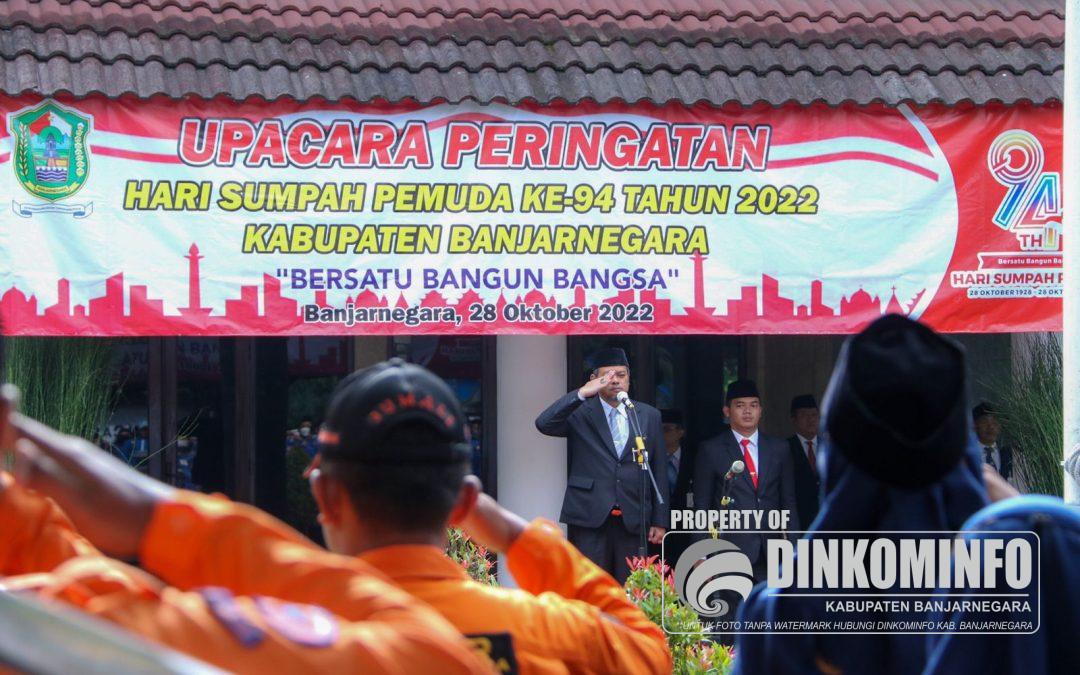 Pj Bupati Banjarnegara Pimpin Upacara Hari Sumpah Pemuda Ke-94