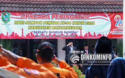 Pj Bupati Banjarnegara Pimpin Upacara Hari Sumpah Pemuda Ke-94