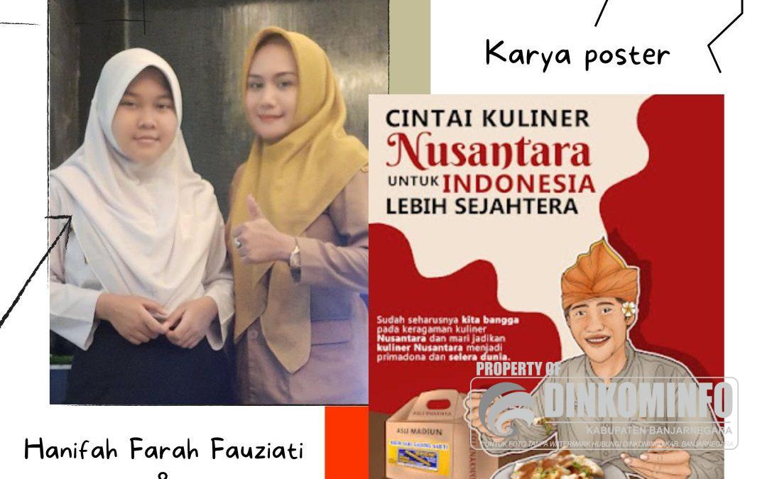 Hanifah, Siswi SMP 2 Rakit Kembali Ikuti Lomba FLS2N Tingkat Nasional Cabang Desain Poster