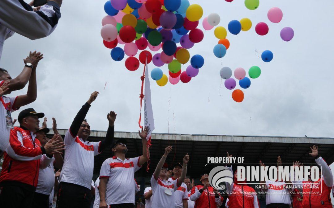 20 Kontingen Kecamatan se-Kabupaten Banjarnegara Berlaga di Porades 2022