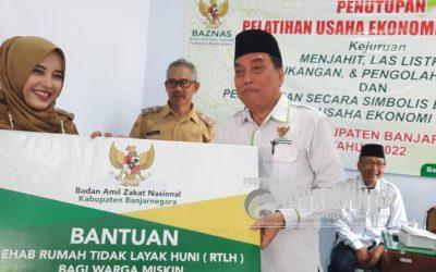 Pelatihan Ekonomi Produktif Ditutup, Baznas Motivasi Peserta untuk Mandiri