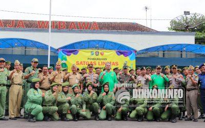 Satgas Linmas Dikukuhan